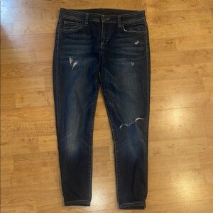 Joe's Jeans Dark Blue Distressed Skinny Jeans